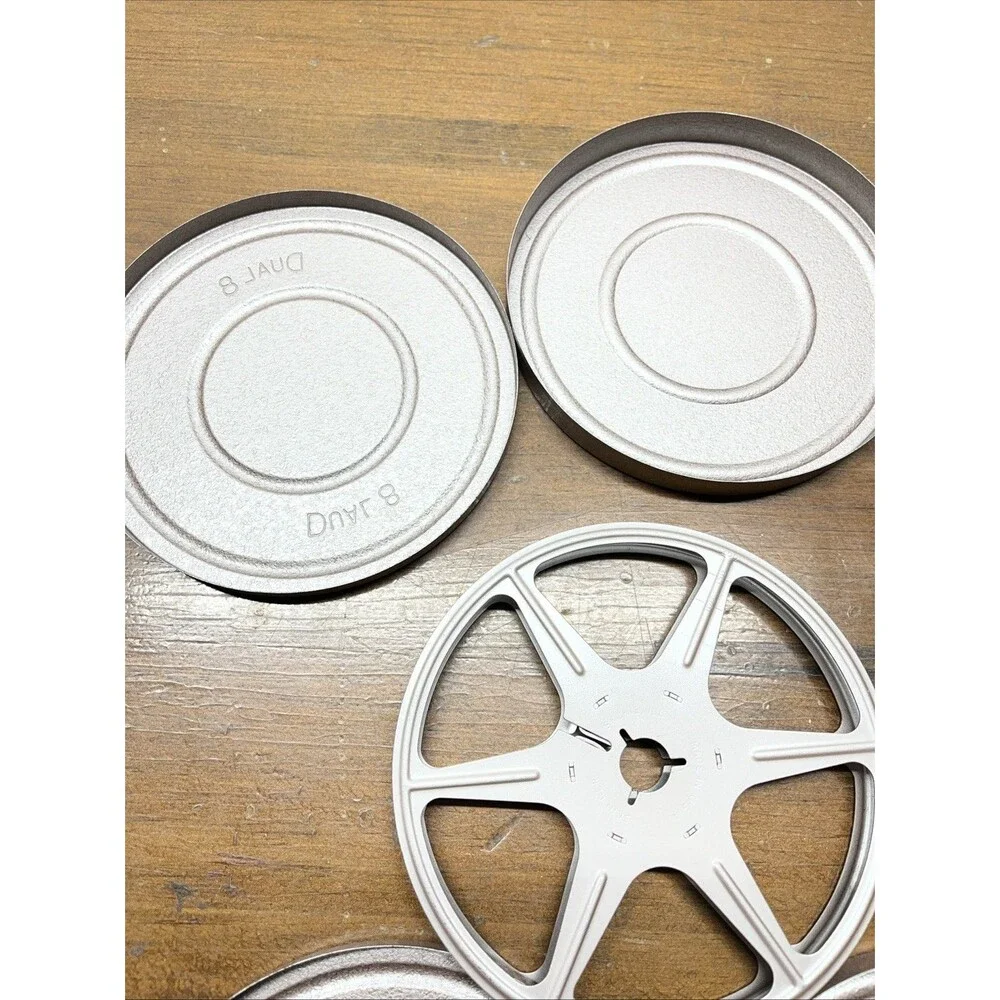 Lot Of 3 Scherer 8 mm (2)200 ft. (1)300 ft. Can And Reel Original Boxes -1 Reel